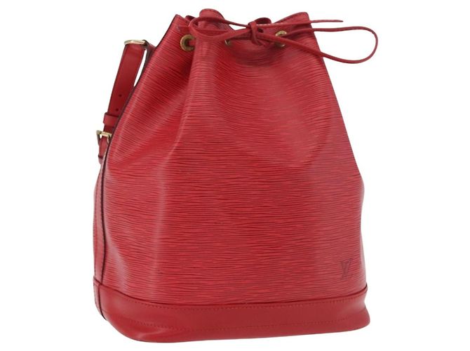 Louis Vuitton Noe Epi Leather Large Vermelho