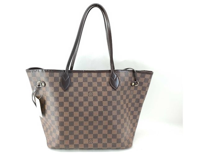 Tote Louis Vuitton Neverfull Damier MM Marrom