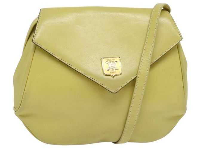 Céline Celine Pelle Vintage Giallo