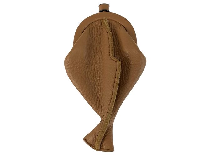 Monedero de cuero marrón Bottega Veneta