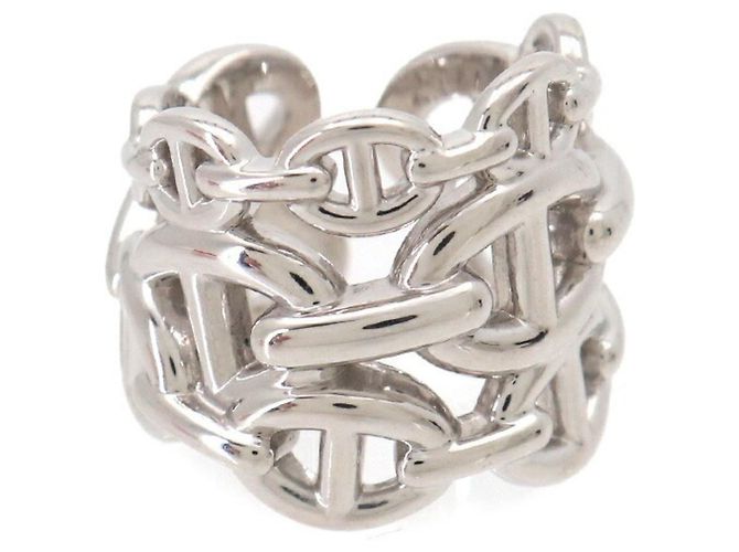 Hermès Hermes Chaine d'Ancre Enchainee GM #49 Ring Silber