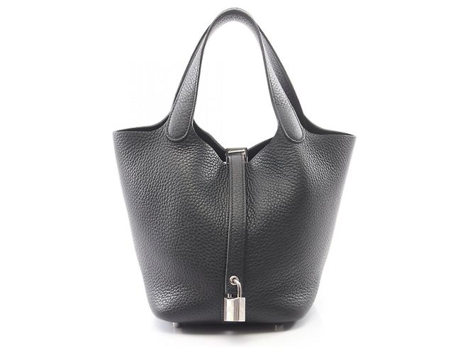 Hermès Sac à main Hermes Picotin Lock PM Noir