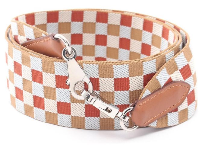 Hermès Hermes Bandoulière Sangle Caval Chai Nata Blue Plume Go Shoulder Strap Marron Multicolore 