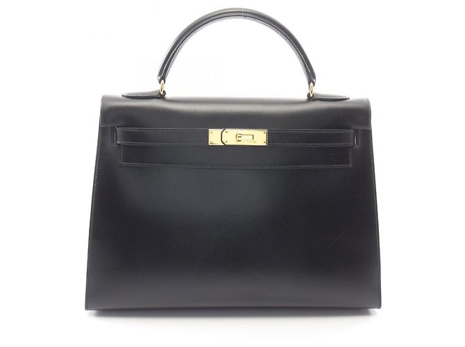 Hermès Sac à main Hermes Kelly 32 Noir