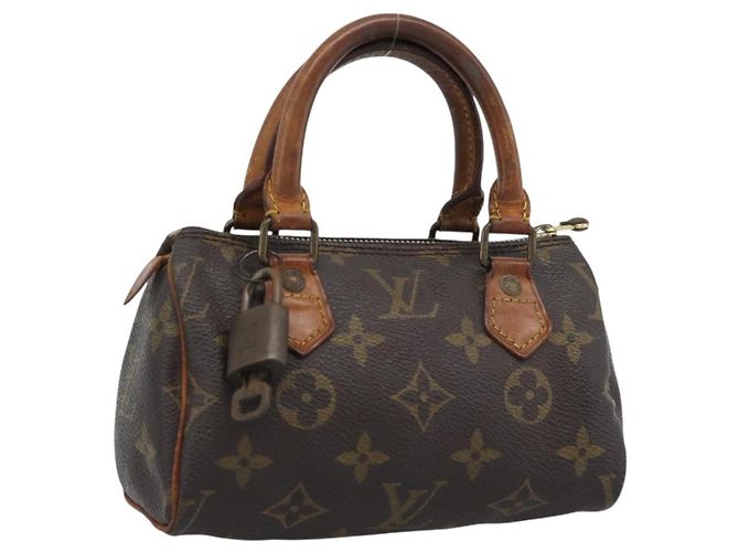 LOUIS VUITTON Bolsa Monogram Mini Speedy M41534 LV Auth bs35844 Monograma