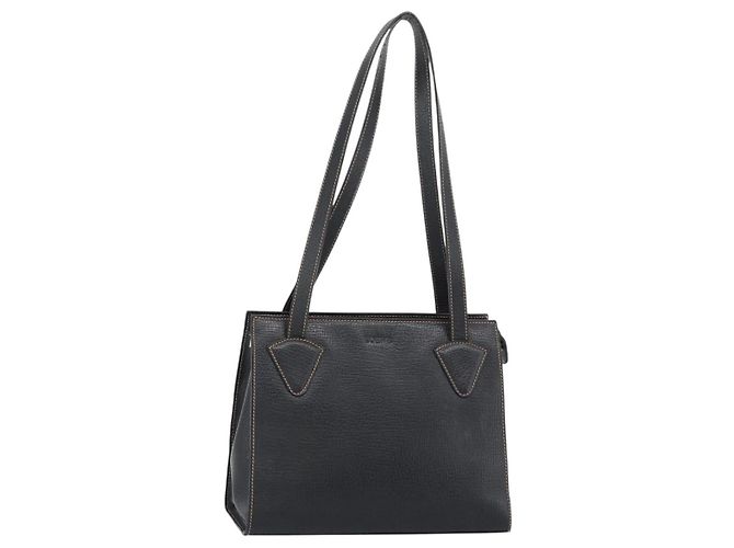 Borsa Tote LOEWE in pelle nera e oro Auth bs35912 Nero D'oro