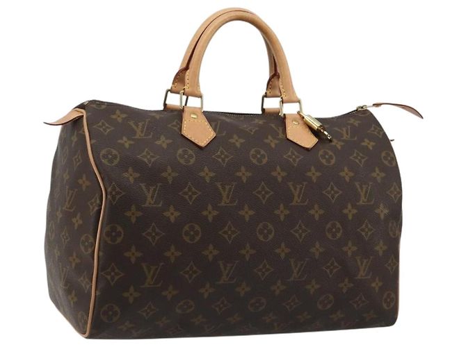 LOUIS VUITTON Bolsa Monogram Speedy 35 M41524 LV Auth 189081SV Monograma