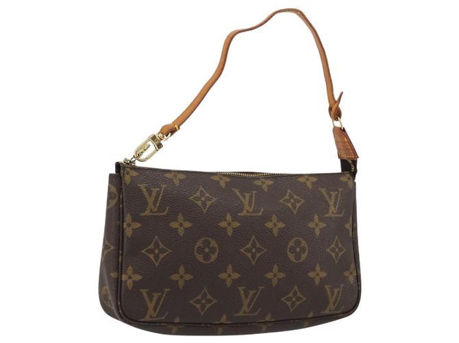 LOUIS VUITTON Monogram Pochette Accessoires Pouch M51980 LV Auth 188761