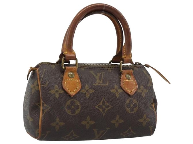 LOUIS VUITTON Bolsa Monogram Mini Speedy M41534 LV Auth 190236 Monograma