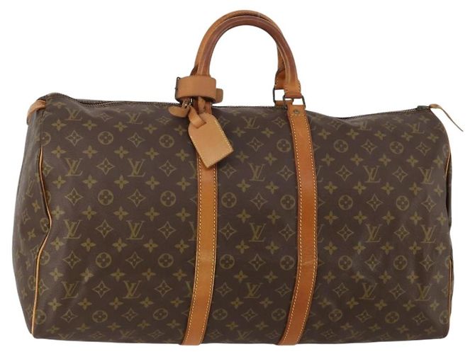 LOUIS VUITTON Bolsa Boston Monogram Keepall 55 M41424 LV Auth bs35622 Monograma