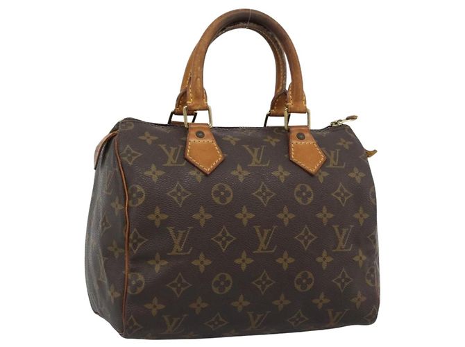 LOUIS VUITTON Bolsa Monogram Speedy 25 M41528 LV Auth 188303 Monograma
