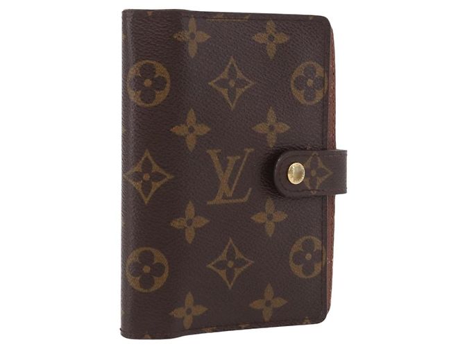 LOUIS VUITTON Monogram Agenda PM Day Planner Cover R20005 LV Auth 189992
