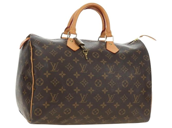 LOUIS VUITTON Bolsa Monogram Speedy 35 M41524 LV Auth am12023V Monograma