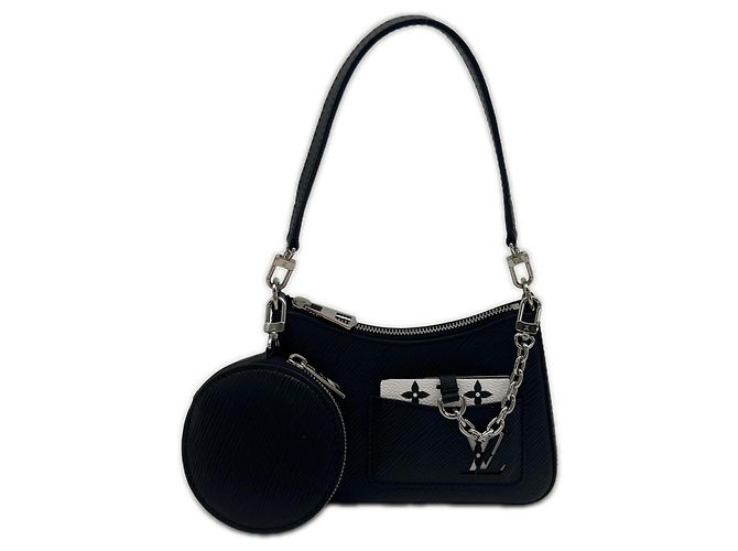 Borsa Louis Vuitton Epi Marellini Nero Bianco
