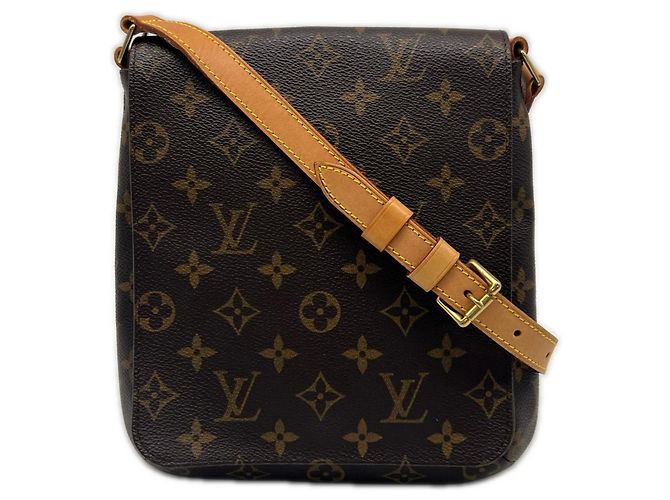 Borsa a tracolla Louis Vuitton Monogram Musette Salsa Marrone