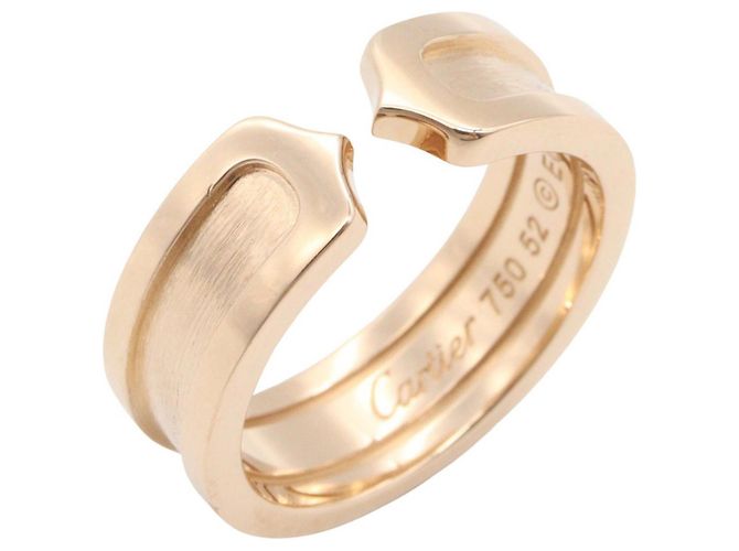 Anello Cartier C2 in oro rosa 18K D'oro