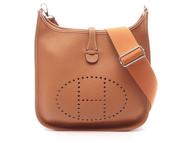 Hermès Bolsa de ombro Hermes Evelyne 3 Trois PM Marrom