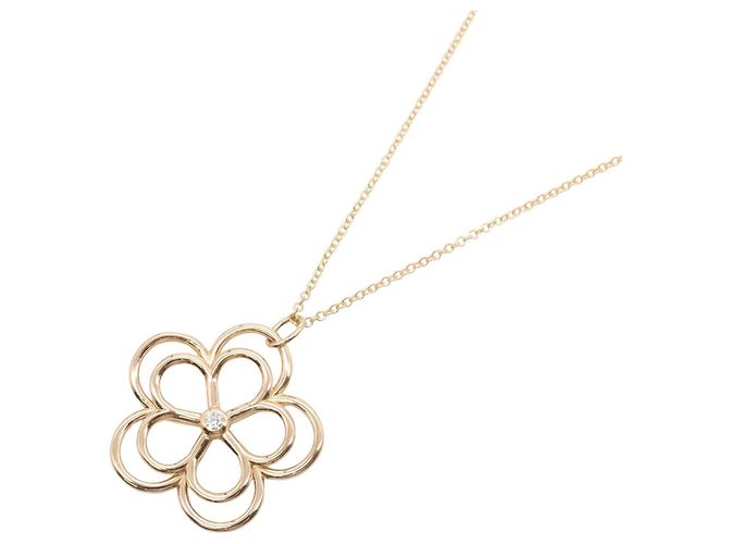 Collar Tiffany & Co. Open Flower 1PD Dorado