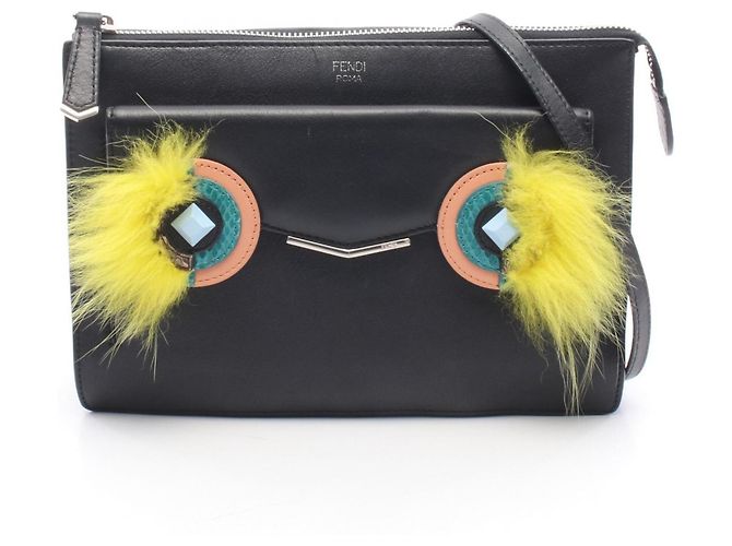 Borsa Fendi Bugs Monster Nero Multicolore Giallo