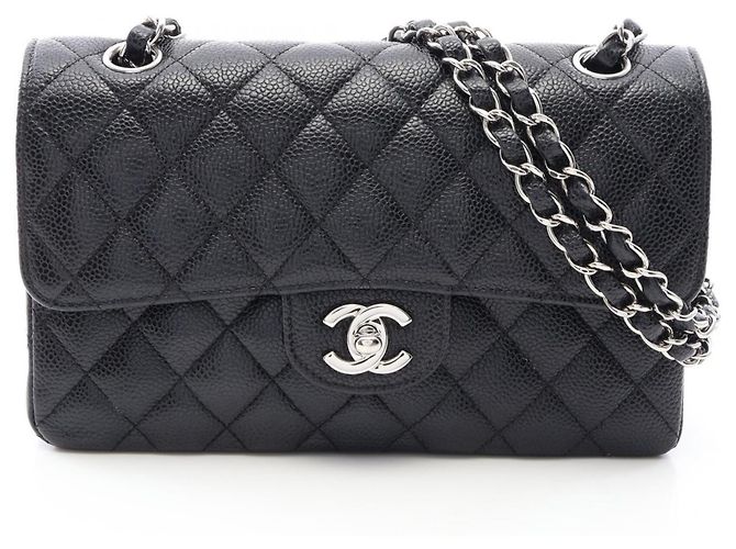 Borsa a tracolla Chanel Matelassé Double Flap Nero