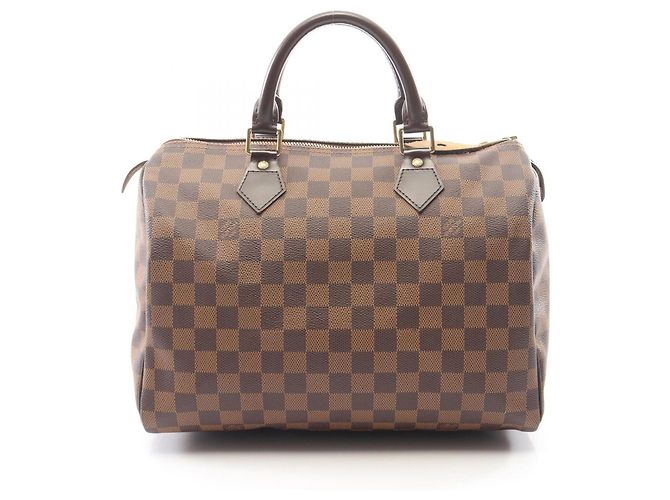 Borsa Louis Vuitton Speedy 30 Damier Ebene Marrone