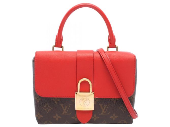 Bolsa Louis Vuitton Rocky BB Monogram Coquelicot Marrom Vermelho Monograma