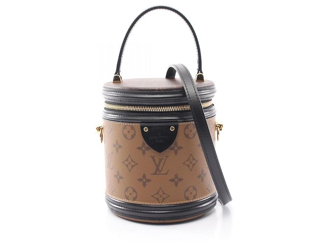 Borsa 2-Way Louis Vuitton Cannes Monogram Reverse Marrone Nero Monogramma