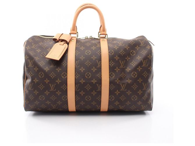 Louis Vuitton Keepall 45 Boston Bag Marrom Monograma