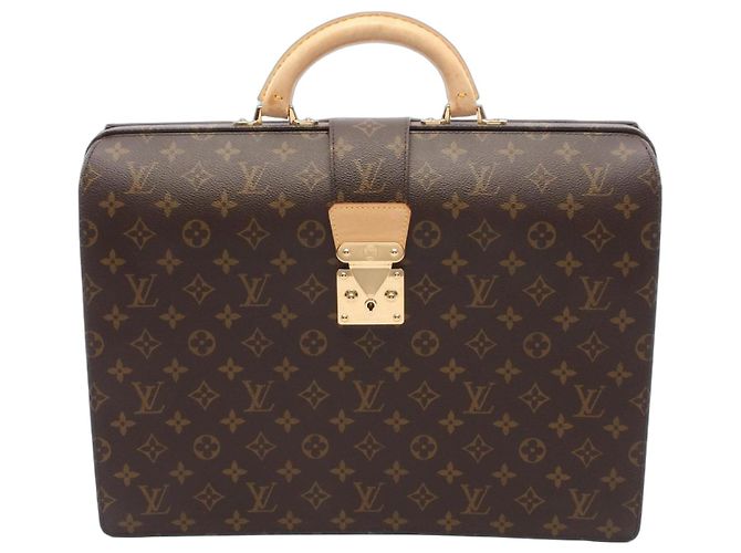 Louis Vuitton Serviette Fermoire Porte-documents Marron Monogramme