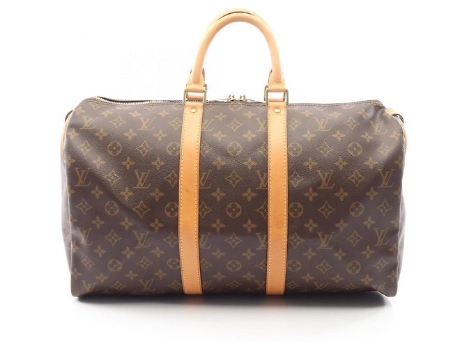 Bolso Boston Louis Vuitton Keepall 45 Monogram Castaño Monograma