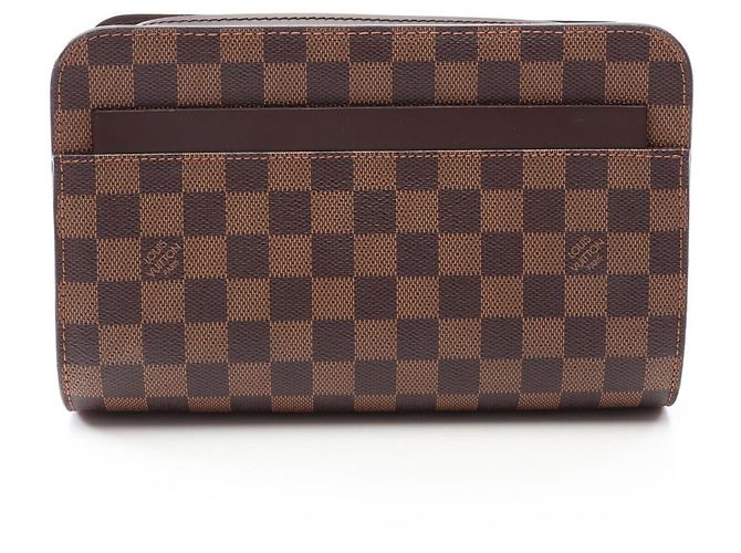 Pochette Louis Vuitton Saint Damier Ebene Marron