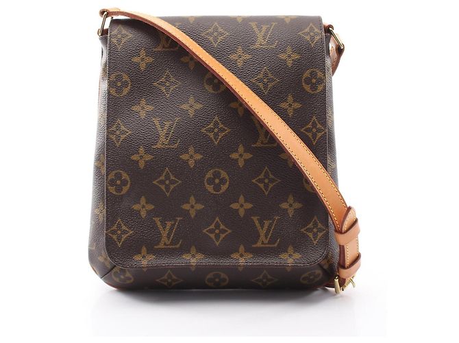 Borsa a Spalla Louis Vuitton Musette Salsa Long Strap Marrone