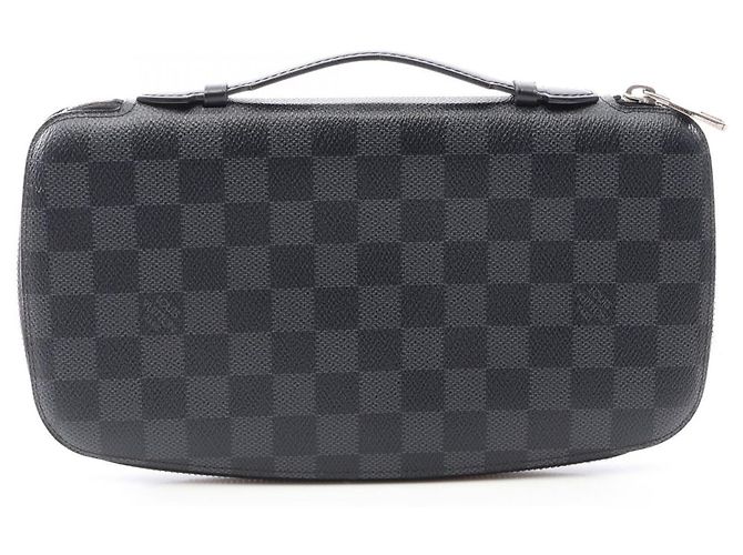 Louis Vuitton Atoll Damier Graphite Long Wallet Black
