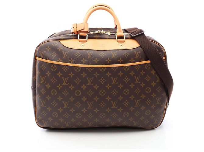 Louis Vuitton Alizé 24H Monogram Boston Bag Castaño Monograma