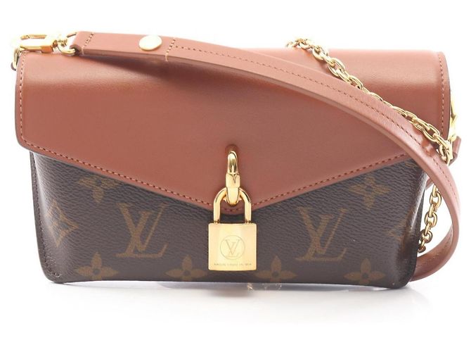 Bolsa Louis Vuitton Padlock On Strap Monogram Marrom