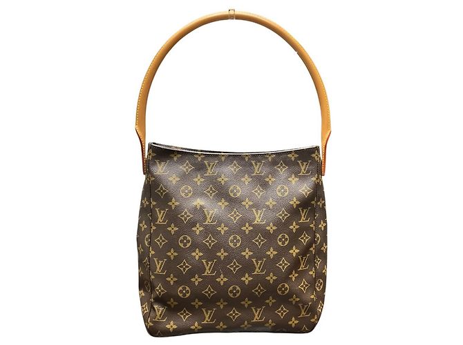 Bolsa Tote Louis Vuitton Louvre GM Marrom