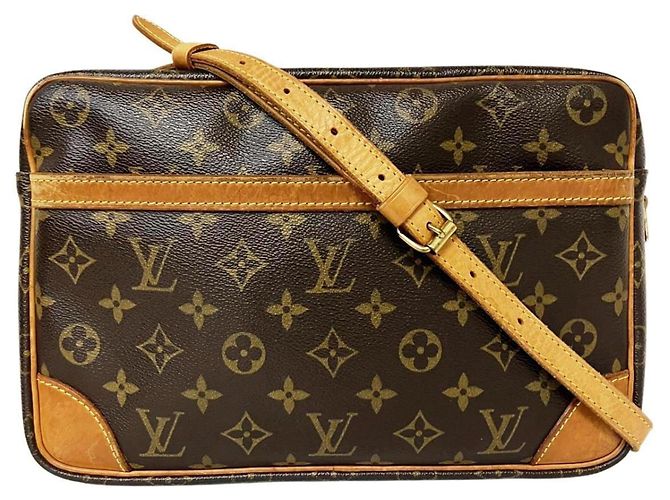 Borsa a Spalla Louis Vuitton Trocadero 30 Marrone Monogramma