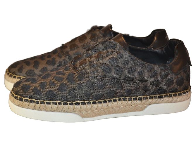 Tod's Espadrilles mit Leopardenmuster Schwarz Leopardenprint