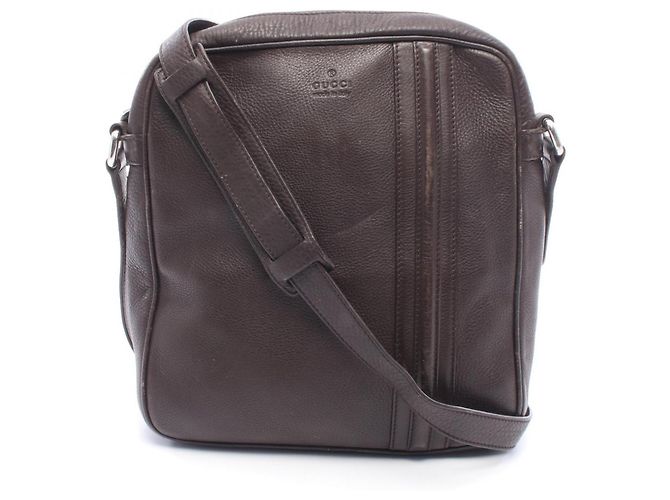 Sac à main en cuir marron Gucci