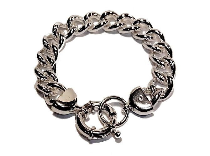 Pulsera de cadena Ralph Lauren RLL Plata