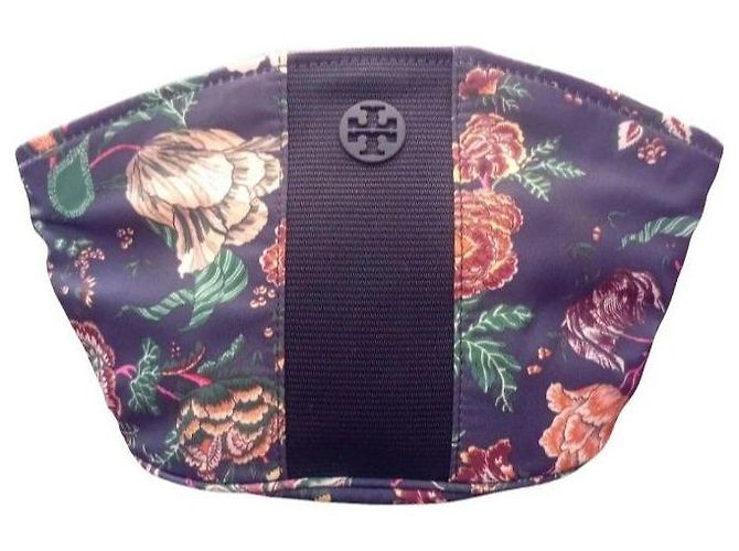 Tory Burch Neceser estampado floral Multicolor Azul oscuro