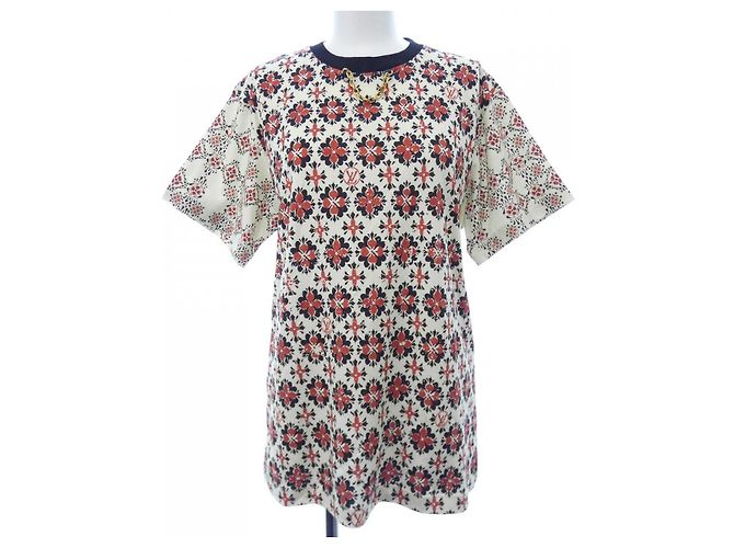 T-shirt in cotone Louis Vuitton Nero Rosso Beige