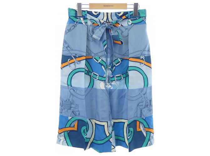 Hermès Hermes L'INSTRUCTION DU ROY ZOOM Twillene Pants Blu
