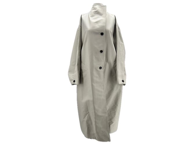 Gabardina de algodón gris Soeur