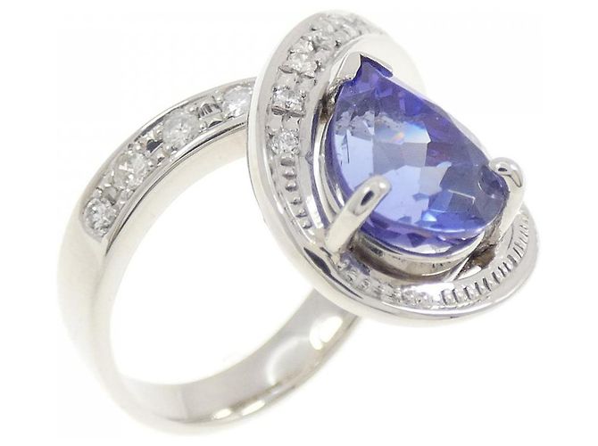 Autre Marque Tanzanit-Diamant-Ring in Pt900 Lila
