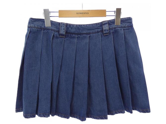 Miu Miu Mini-Jeansrock Blau