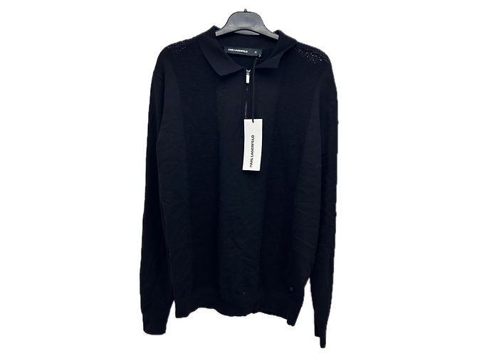 Karl Lagerfeld Schwarzer Pullover Viscose M
