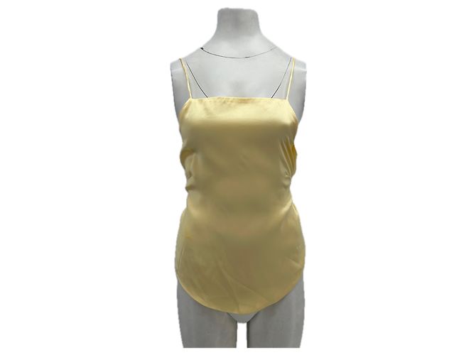 Autre Marque Top de seda amarillo HARMUR
