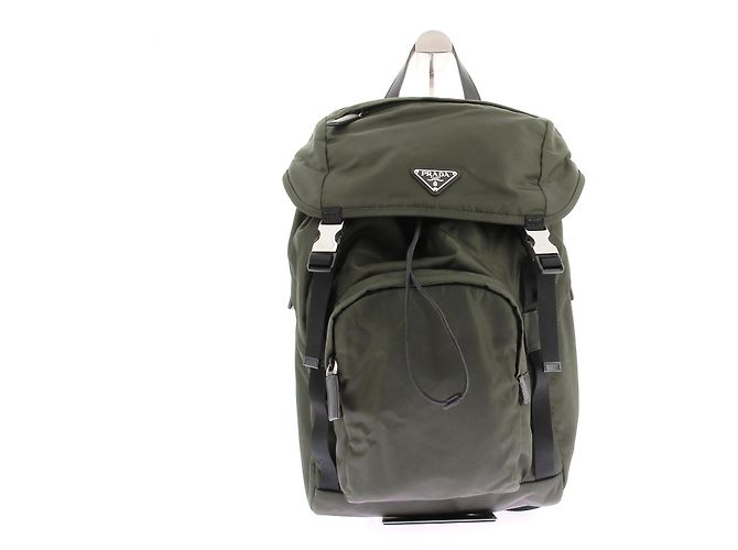 Prada Sac à dos en Re-Nylon kaki