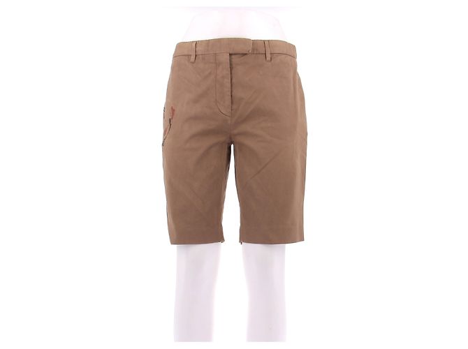Short Bermuda Prada camel en coton